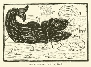De wonderbaarlijke walvis, 1645 door English School